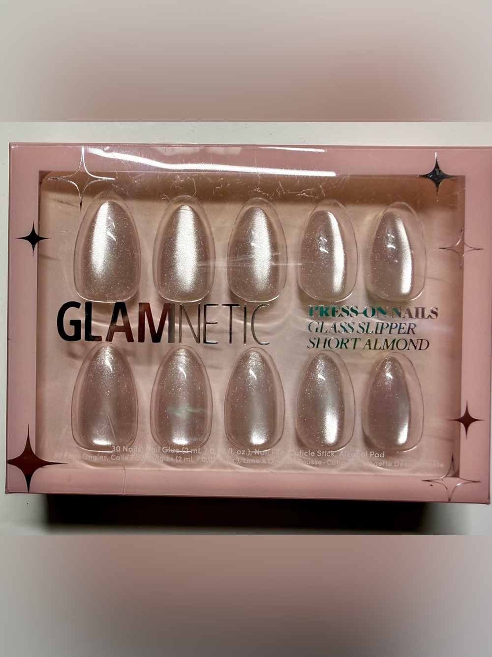 Glamnetic Glass Slipper Short Almond Press-On Nails